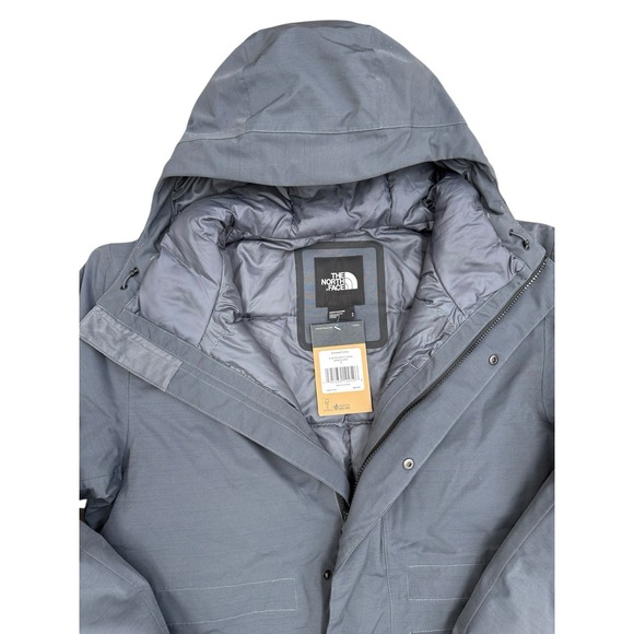 The North Face Aviator Gray Expedition Arctic Parka Men's Size S - Picture 2 of 3